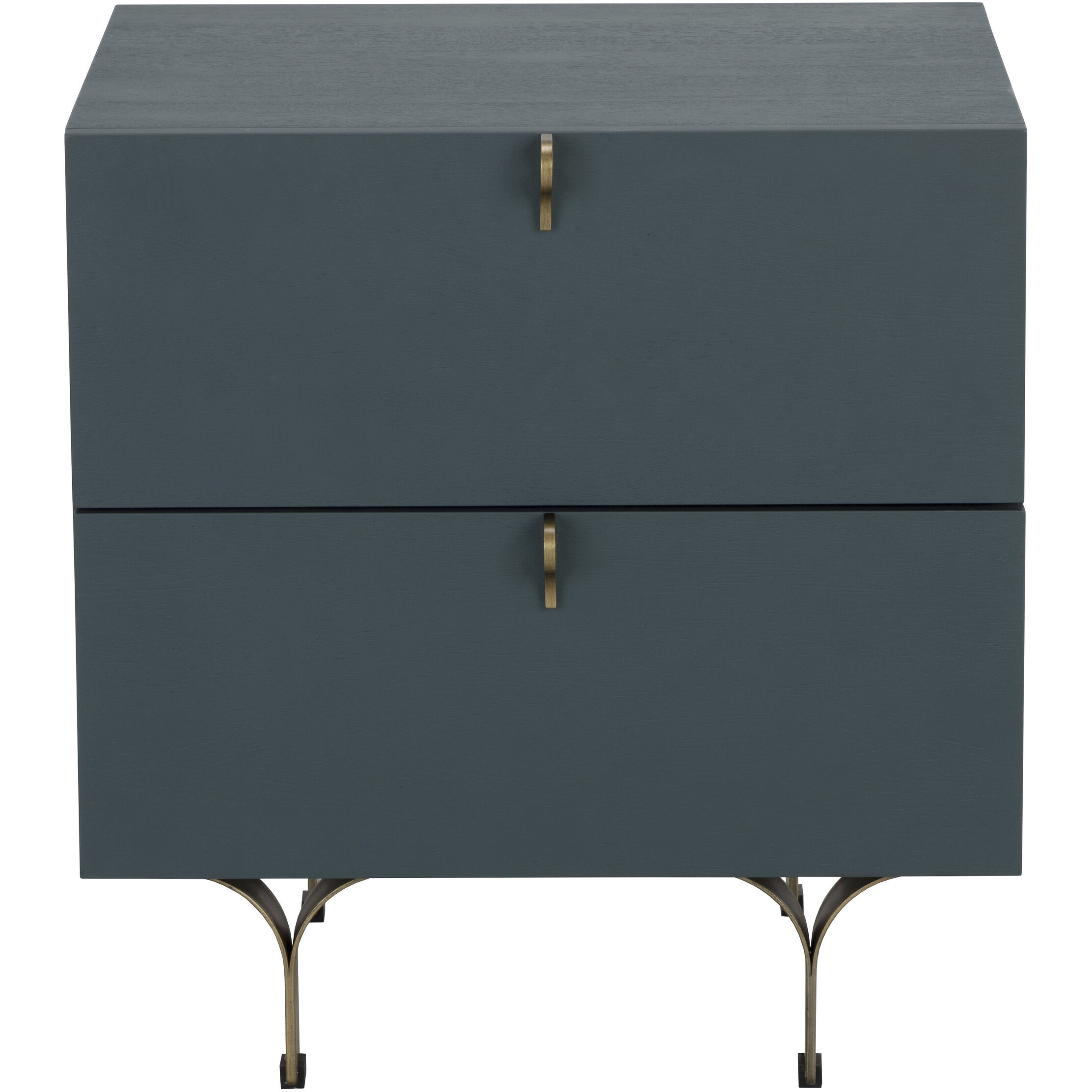 Celine 20.5 X 19.75 inch Teal Night Stand, Small